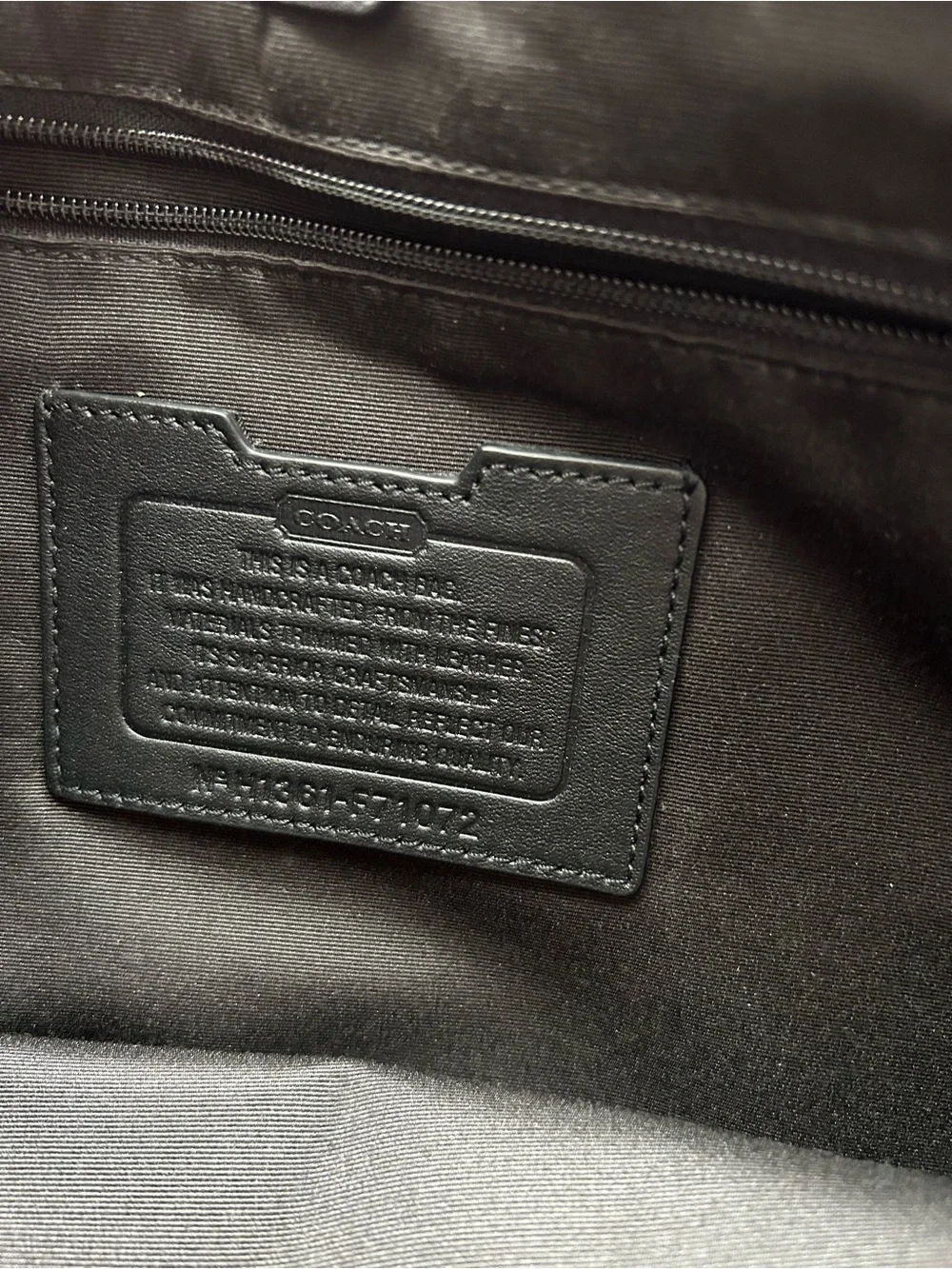 Coach Metropolitan Gray Leather Messenger Briefcase with Shoulder Strap